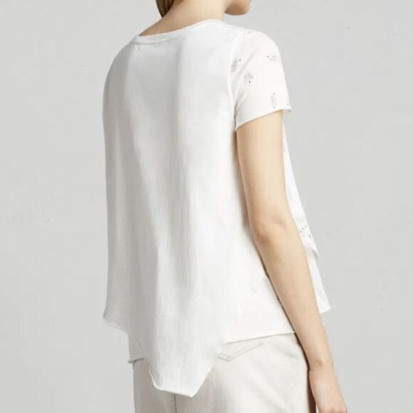 EUC All Saints XS Bandana Print Daisy Tee - Picture 3 of 7